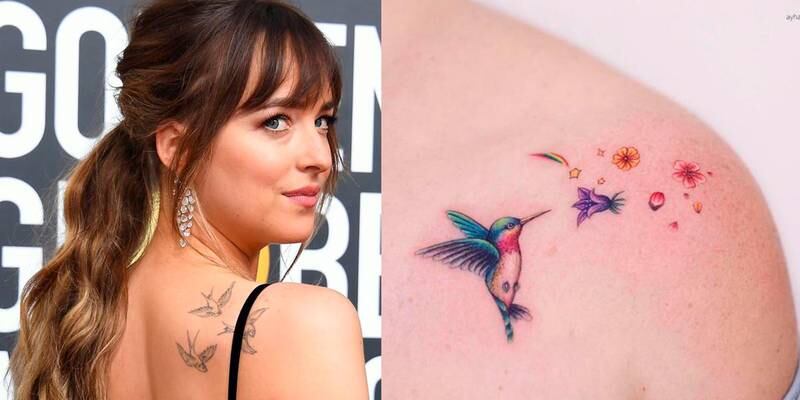 Tatuajes de aves delicados y elegantes para mujeres