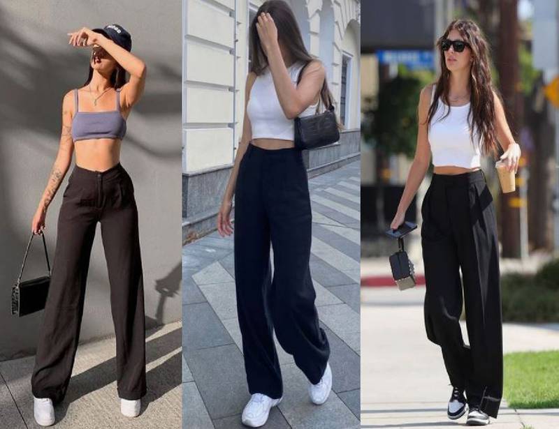 Pantalon on sale negro con