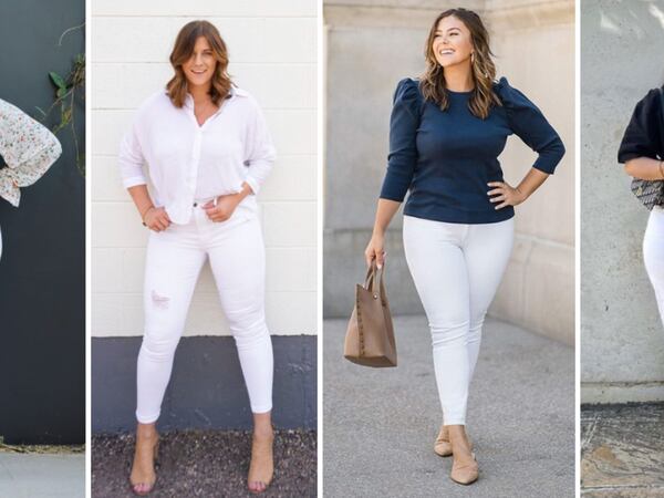 ¿Cómo usar jeans blancos esta primavera 2024? 5 claves si eres curvy y quieres disimular rollitos