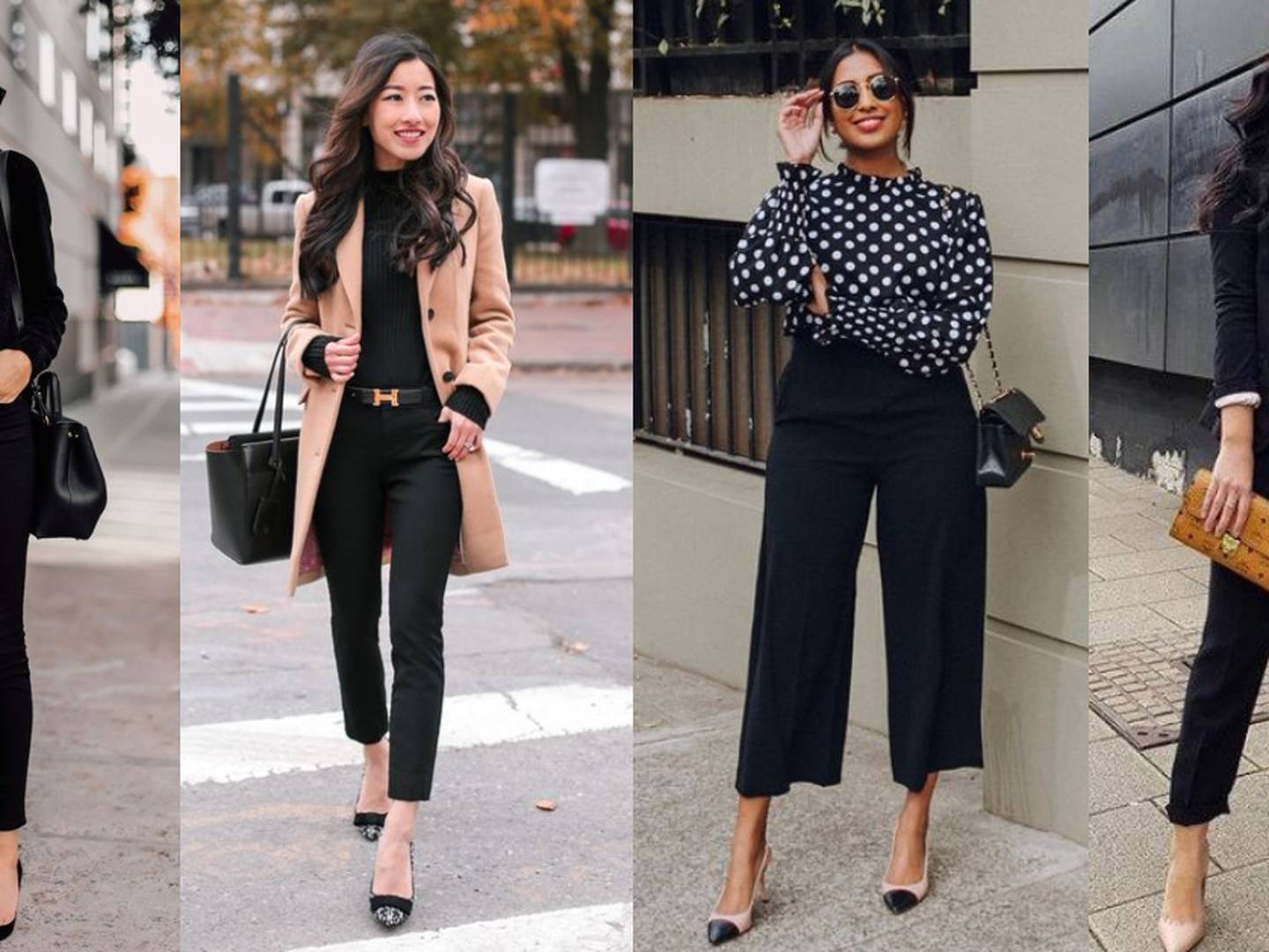 Cómo combinar un pantalón negro con estilo: 15 looks para inspirarte