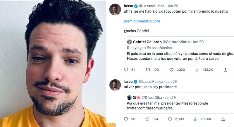 Lasso, el cantante venezolano reacciona a las críticas que recibe