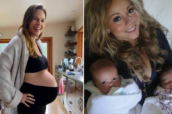 No solo Hilary Swank: estas 4 famosas también quedaron embarazadas de gemelos en sus 40