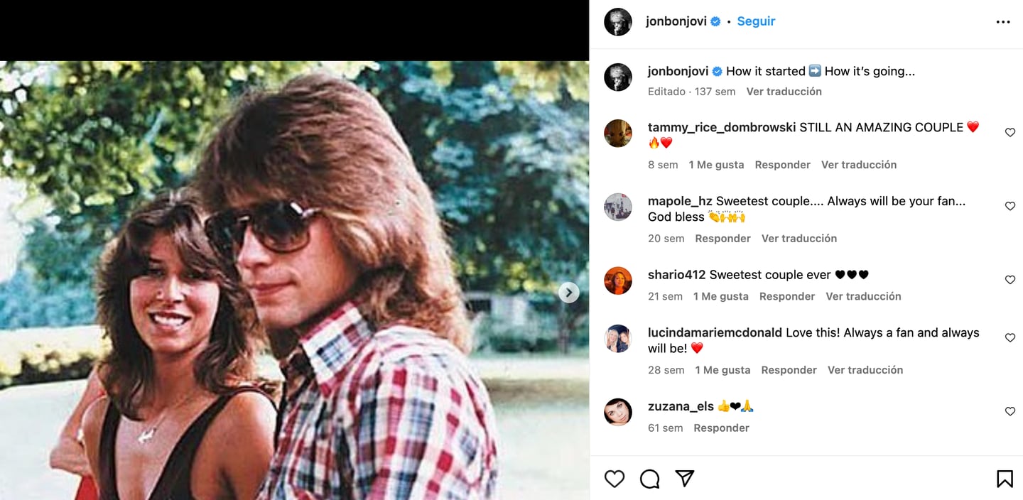 Jon Bon Jovi y Dorthea Hurley