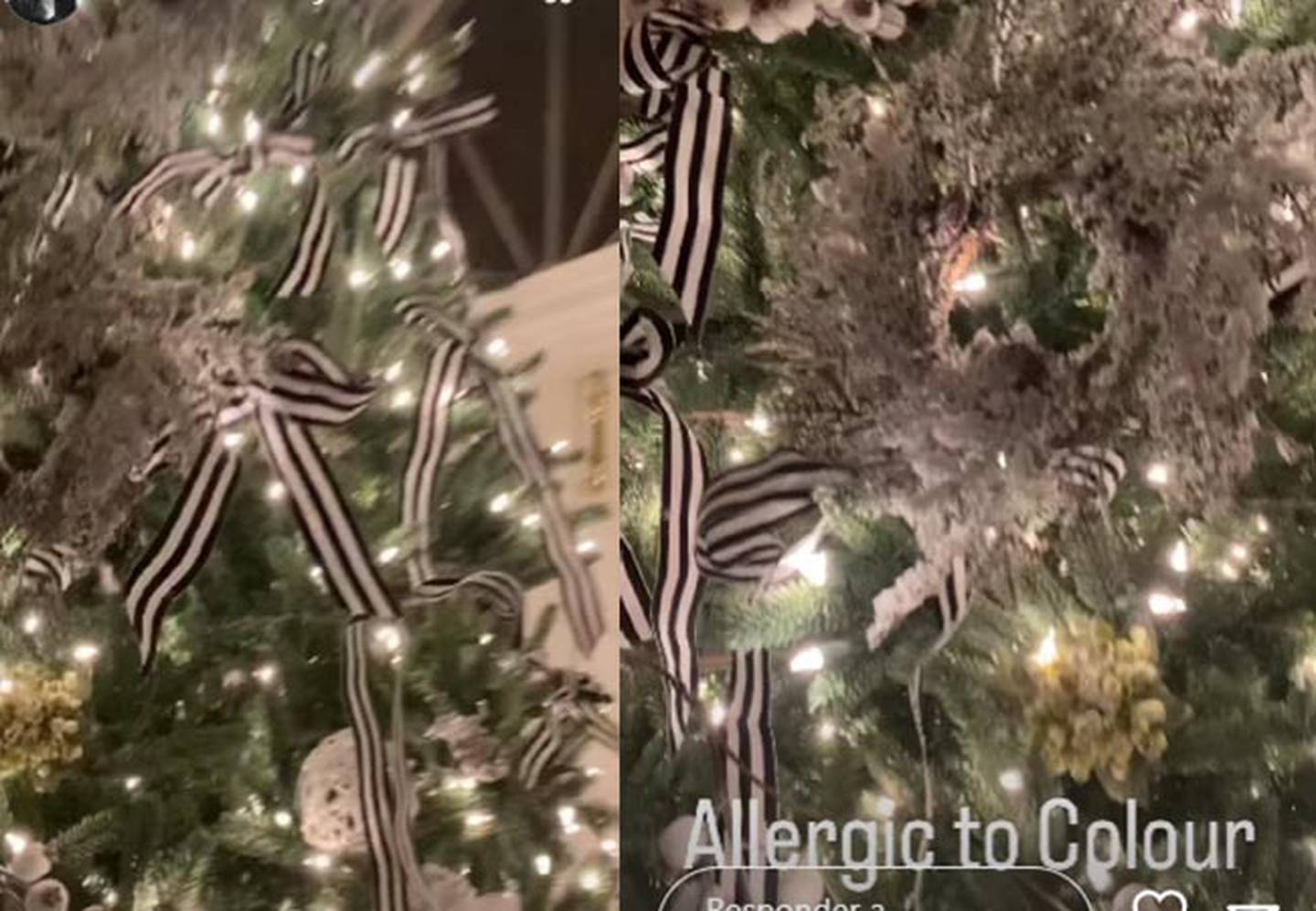 Catherine Zeta-Jones muestra su árbol navideño al estilo de Merlina