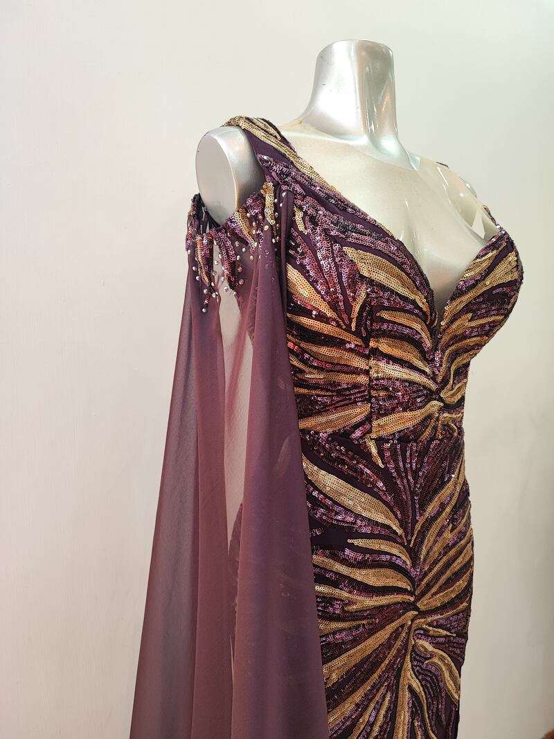 Vestido de Julia garcía, diseñadora ecuatoriana