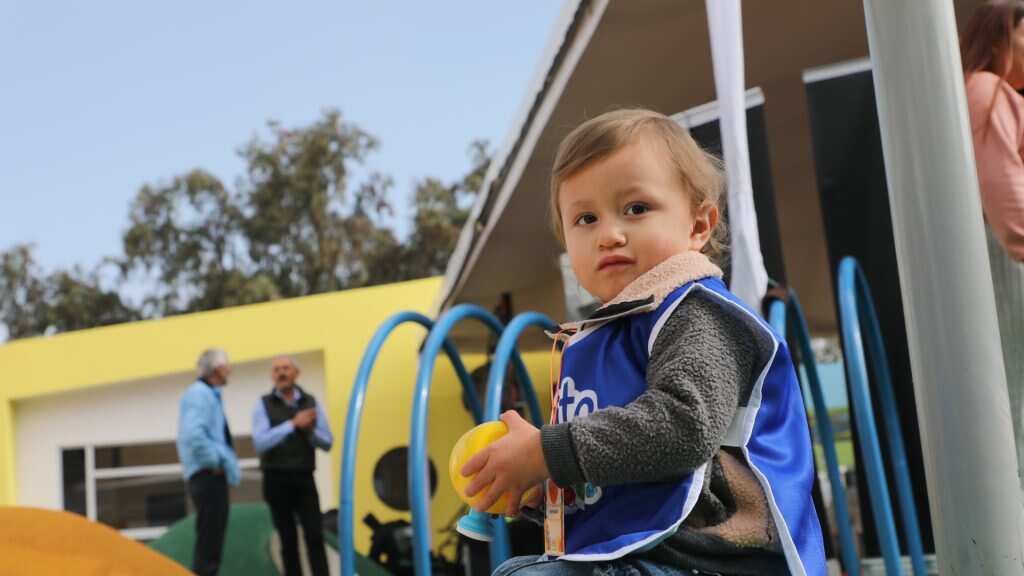 Niños del 'Quito Wawas" se educan en centros de atención a la primera infancia administrados por el Municipio de Quito.