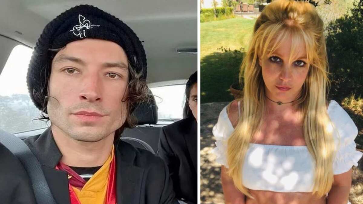 Ezra Miller y Britney Spears