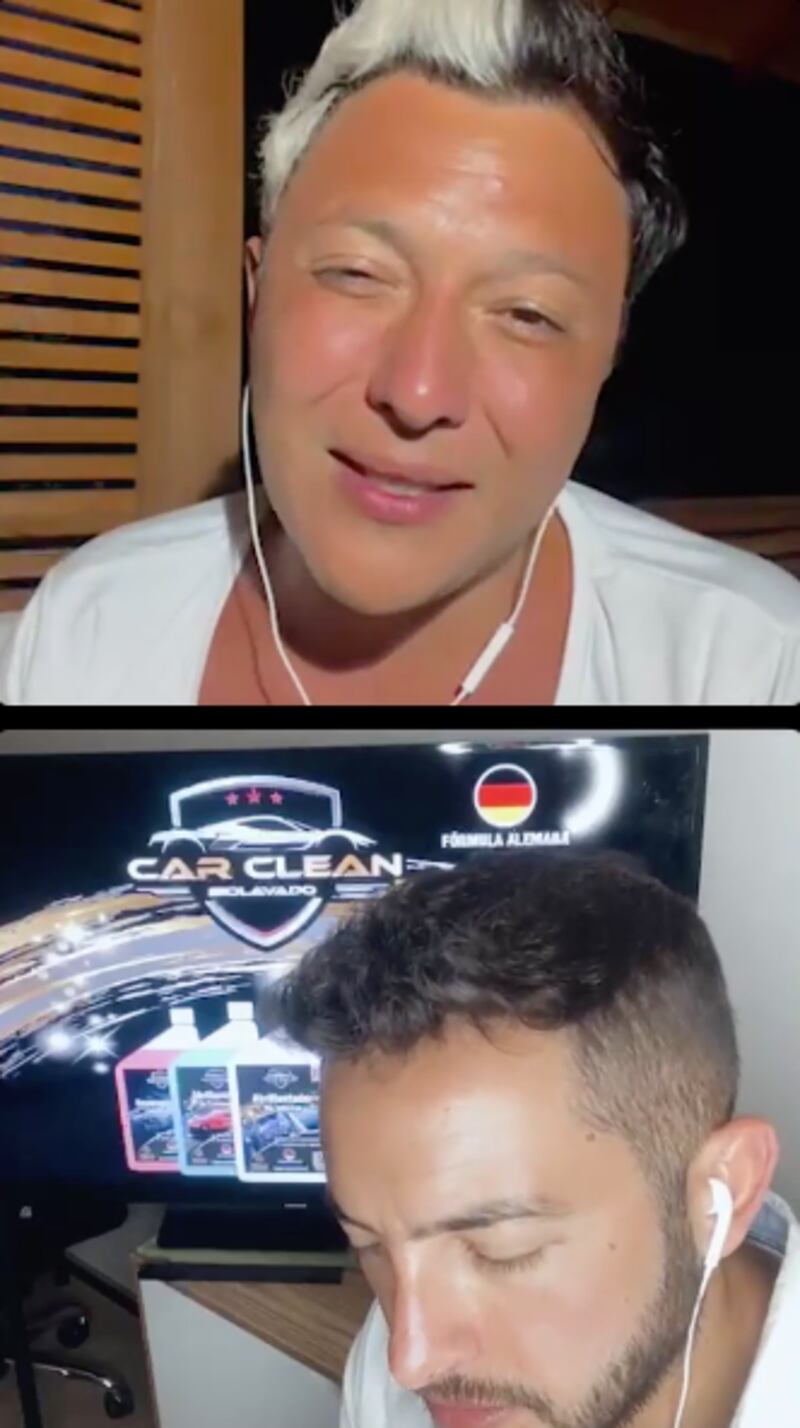 Sergio Rojas y Hugo Valencia en "Que te lo Digo"