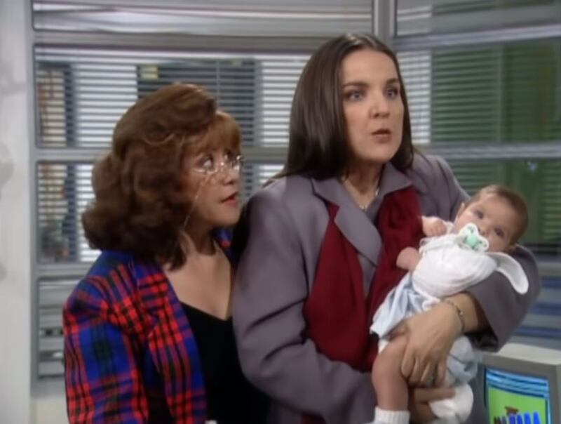 Bertha junto a su bebé en 'Betty, la fea' |