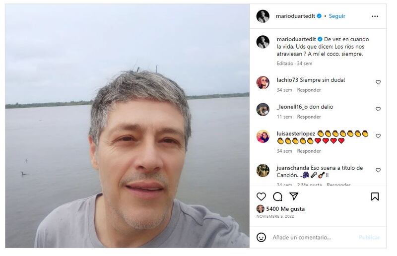 Mario Duarte en la actualidad