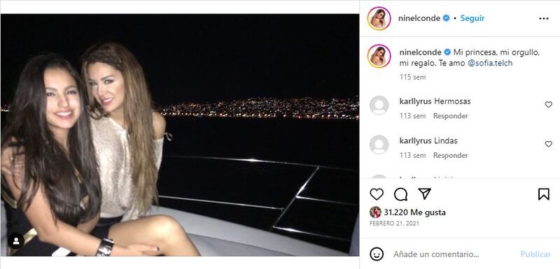 Ninel Conde y su hija