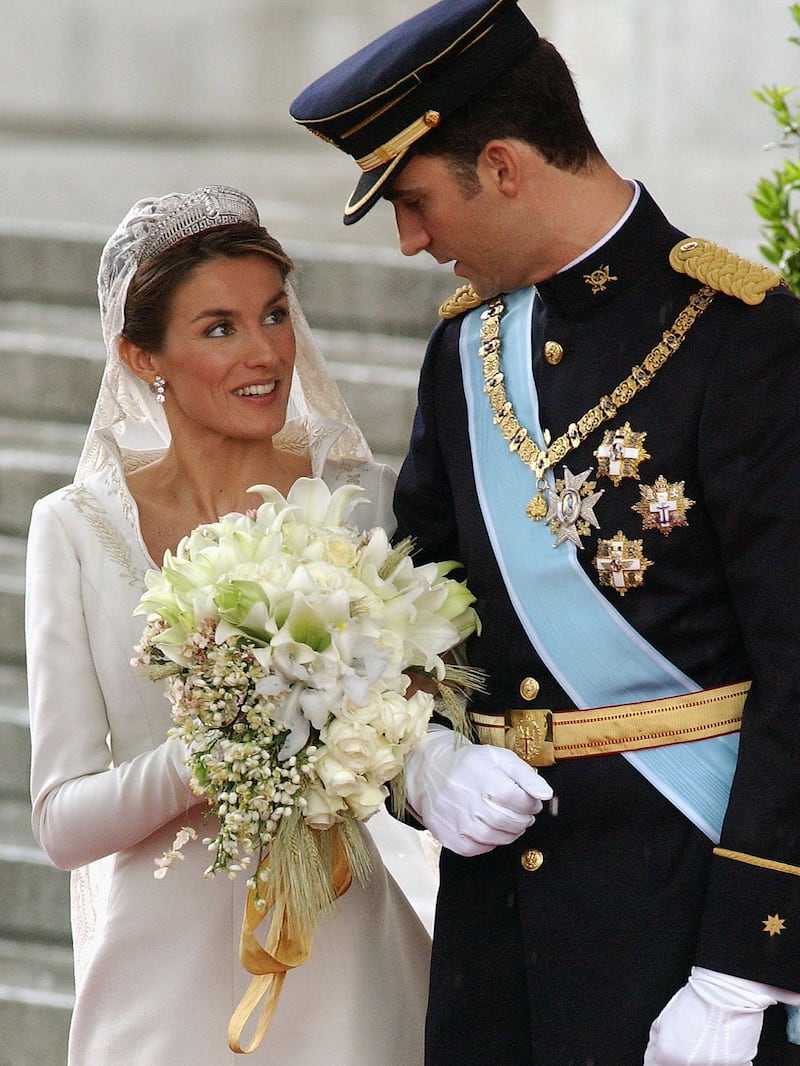 Letizia y Felipe VI de España se casaron en 2004 y gastaron $35 millones.