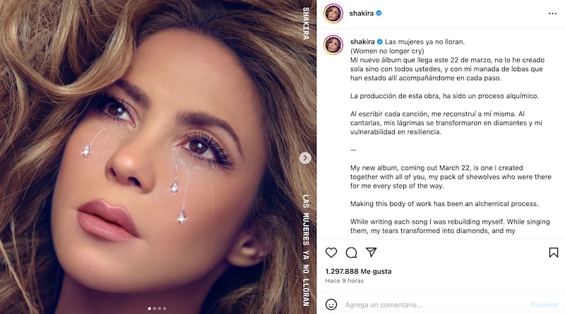 Shakira anuncia su nuevo albúm