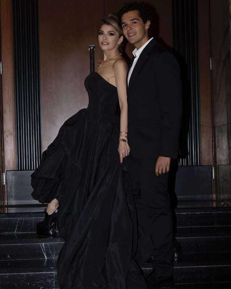 Itatí Cantoral y su hijo Eduardo