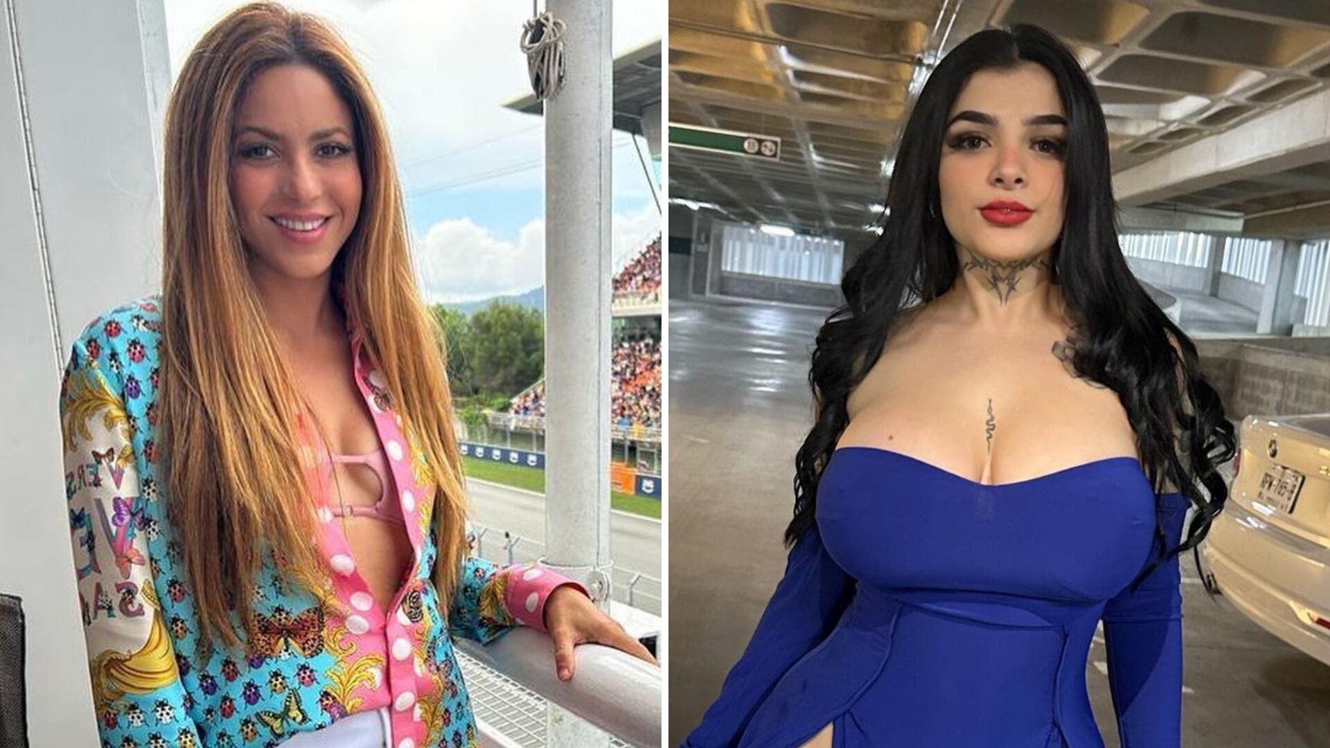 Shakira y Karely Ruiz.