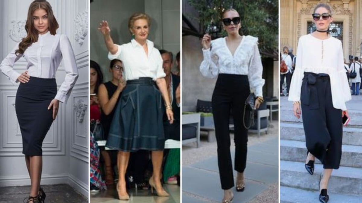 Cómo combinar las blusas blancas y lograr el toque sofisticado y elegante de Carolina Herrera