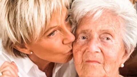 Raquel Argandoña y su madre