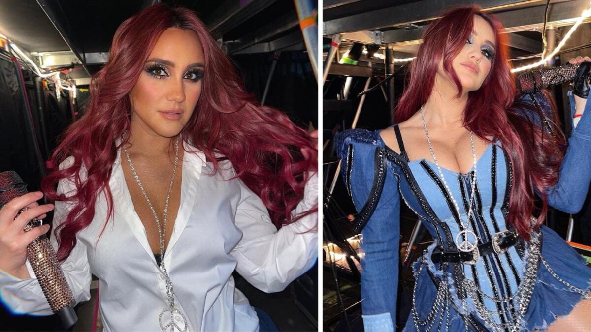 Dulce María presumió sus curvas con un sensual look que dio un giro completo al uniforme de RBD.