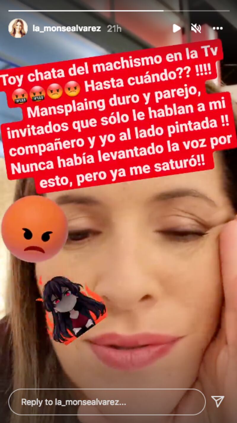 Monserrat Álvarez emitió descargo a través de redes sociales