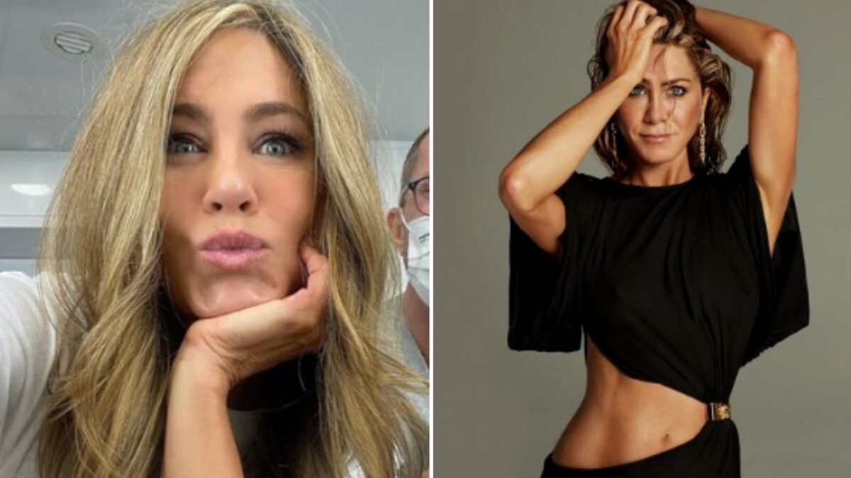 Jennifer Aniston da clases de moda con looks "total black"