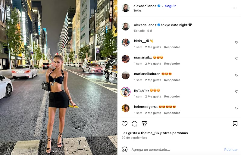 Alexa Dellanos en Tokio