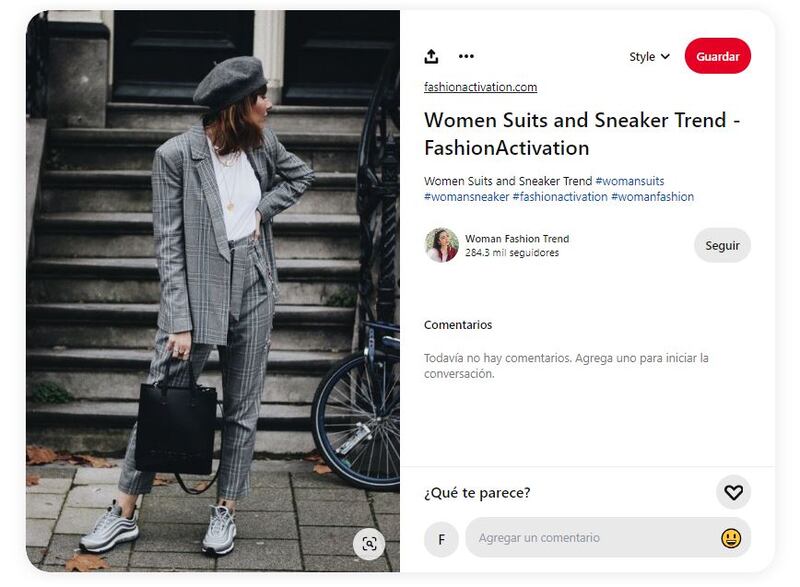 Los tenis aportan un toque cool a cualquier look elegante para ir a la oficina