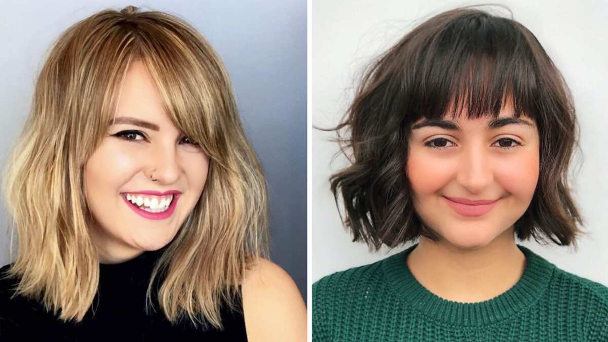 Cortes de cabello midi para mujeres cachetonas