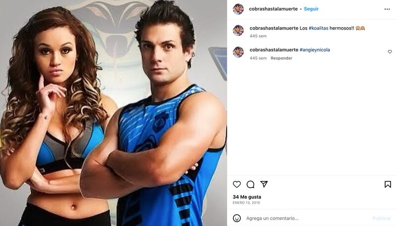 Nicola Porcella y Angie Arizaga