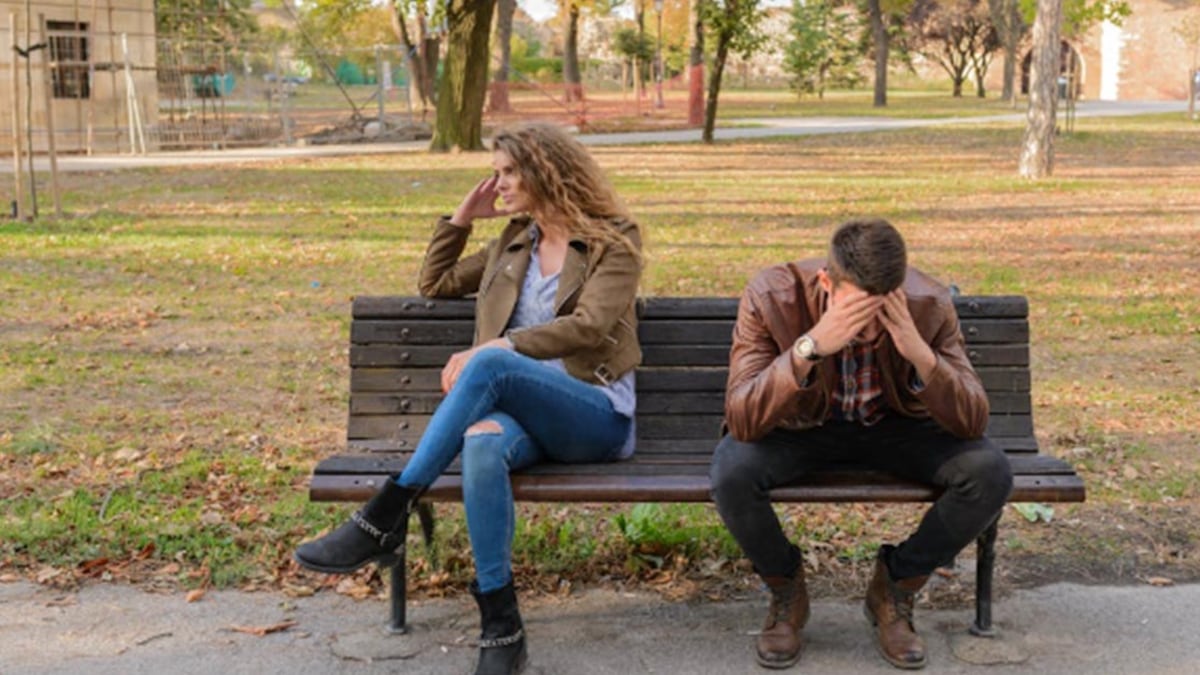 Pareja comportamientos se cansó