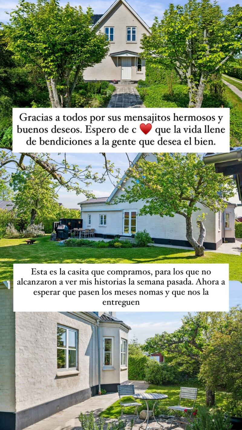 Natalia Rodríguez celebró importante logro en Dinamarca: mostró la casa que compró junto a su familia