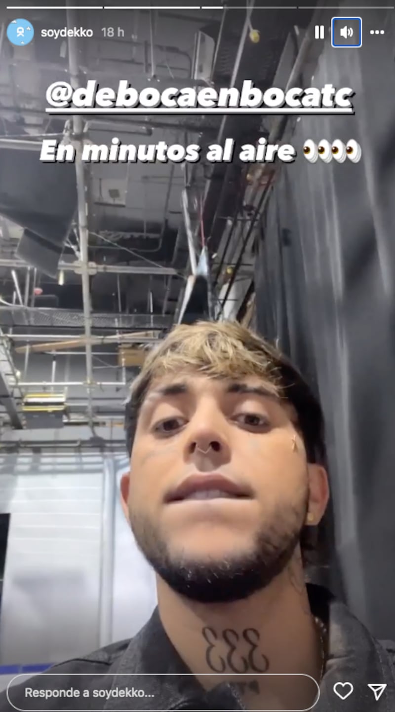 Captura de pantalla de Instagram @soydekko