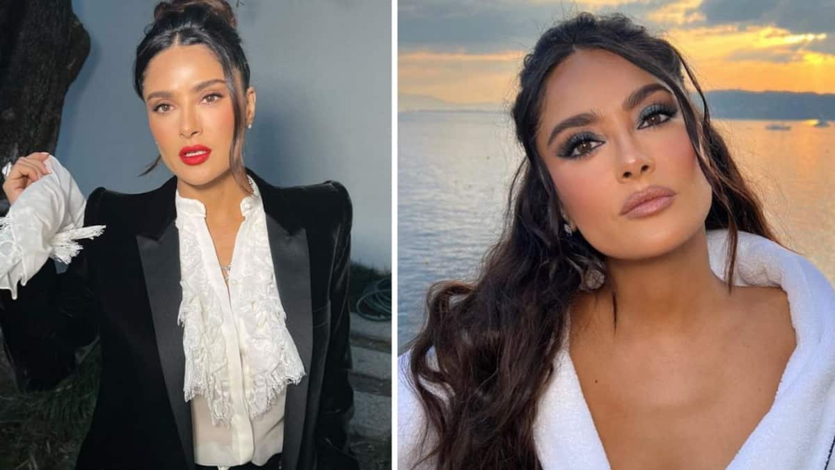 La actriz mexicana lució un impactante vestido de lentejuelas de 15 kilos durante el Festival de Cannes.