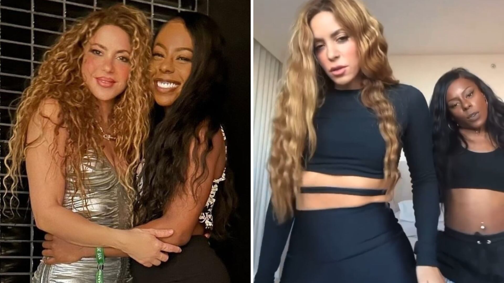 Shakira y su bailarina protagonizaron un vergonzoso momento, cuando la coreógrafa le tapó la cara a la cantante con su mano, luego de que ella le consultó algo a pocos segundos de iniciar su show en Bogotá, Colombia.