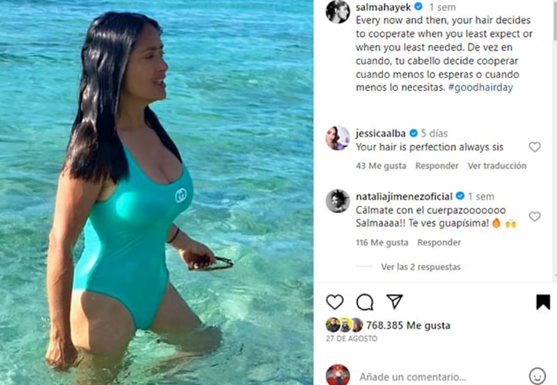 Salma Hayek bikini