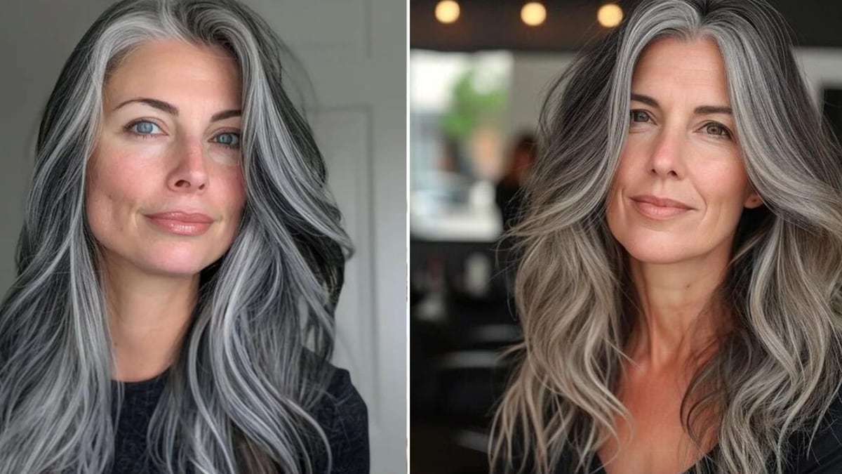 Cabello balayage platinado