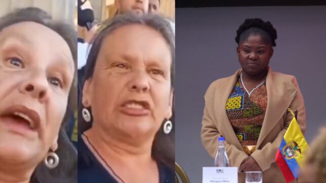 Luz Fabiola Rubiano, mujer que insultó a la vicepresidenta y Francia Márquez, vicepresidenta de Colombia