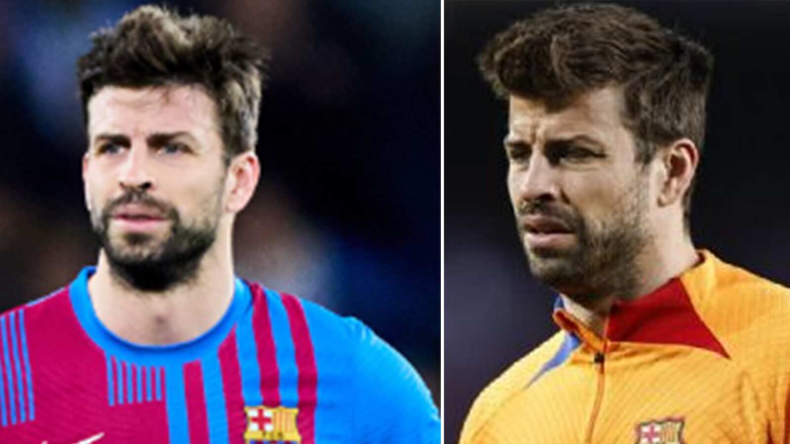 Piqué se ve muy deteriorado a sus 36 años.