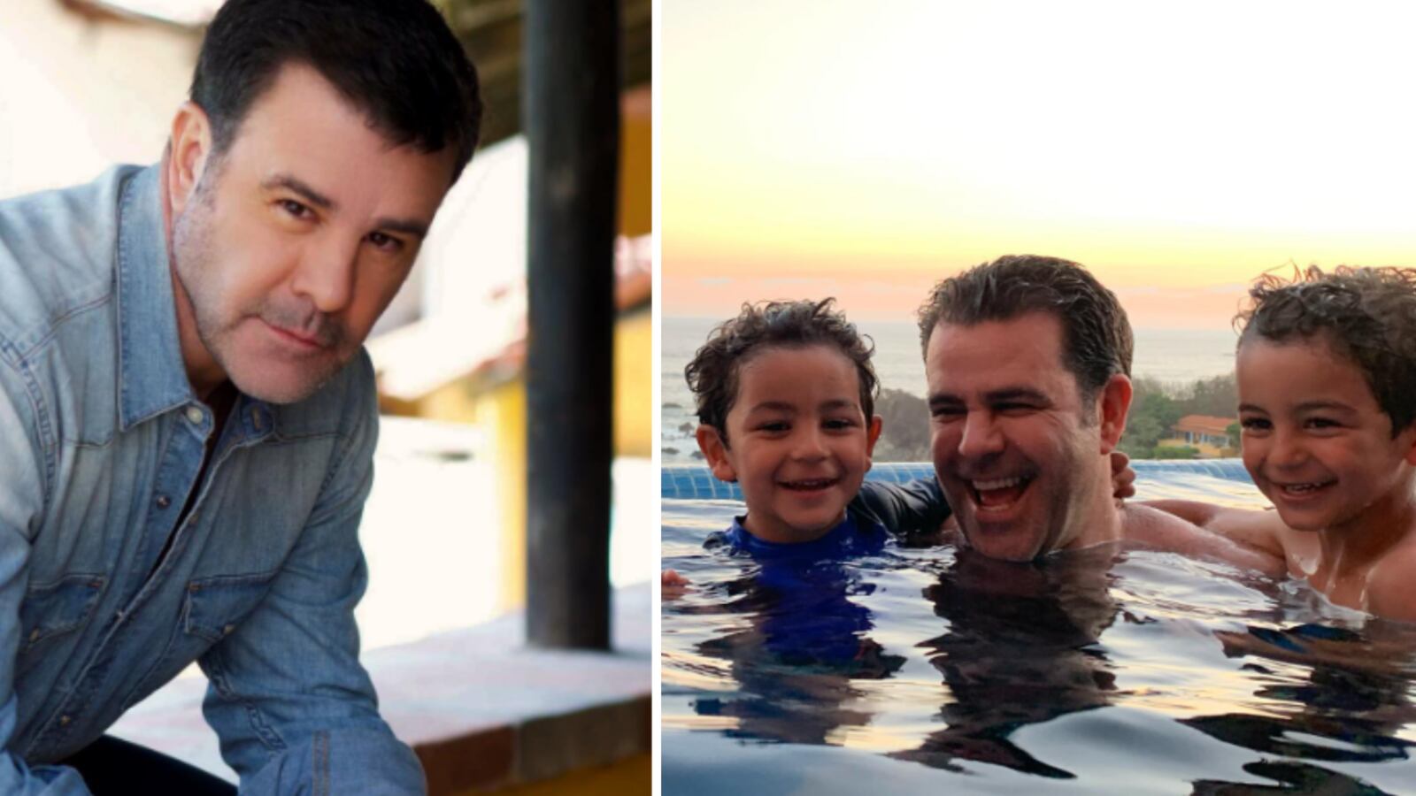 Eduardo Capetillo y sus hijos