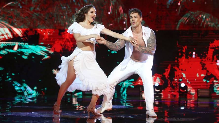 Chantal Gayoso y Thiago Cunha en "Aquí se Baila"