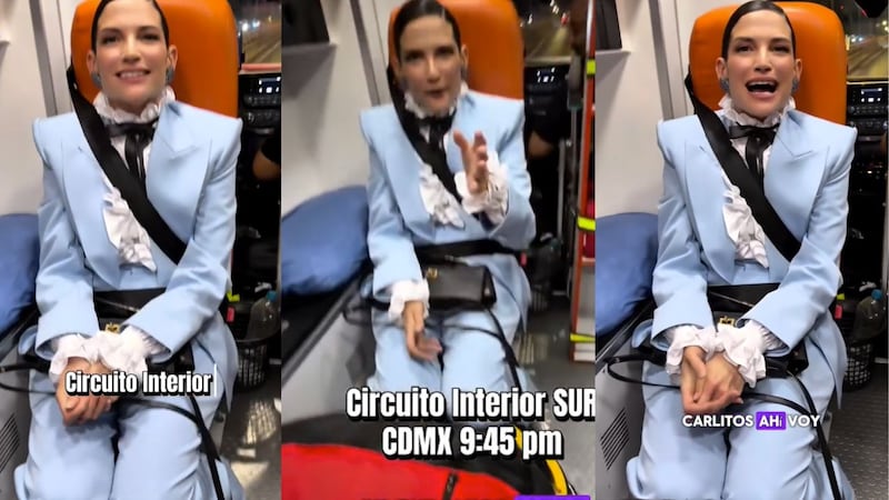 La cantante reveló en un video que utilizó una ambulancia para llegar a la fiesta de Carlos Rivera