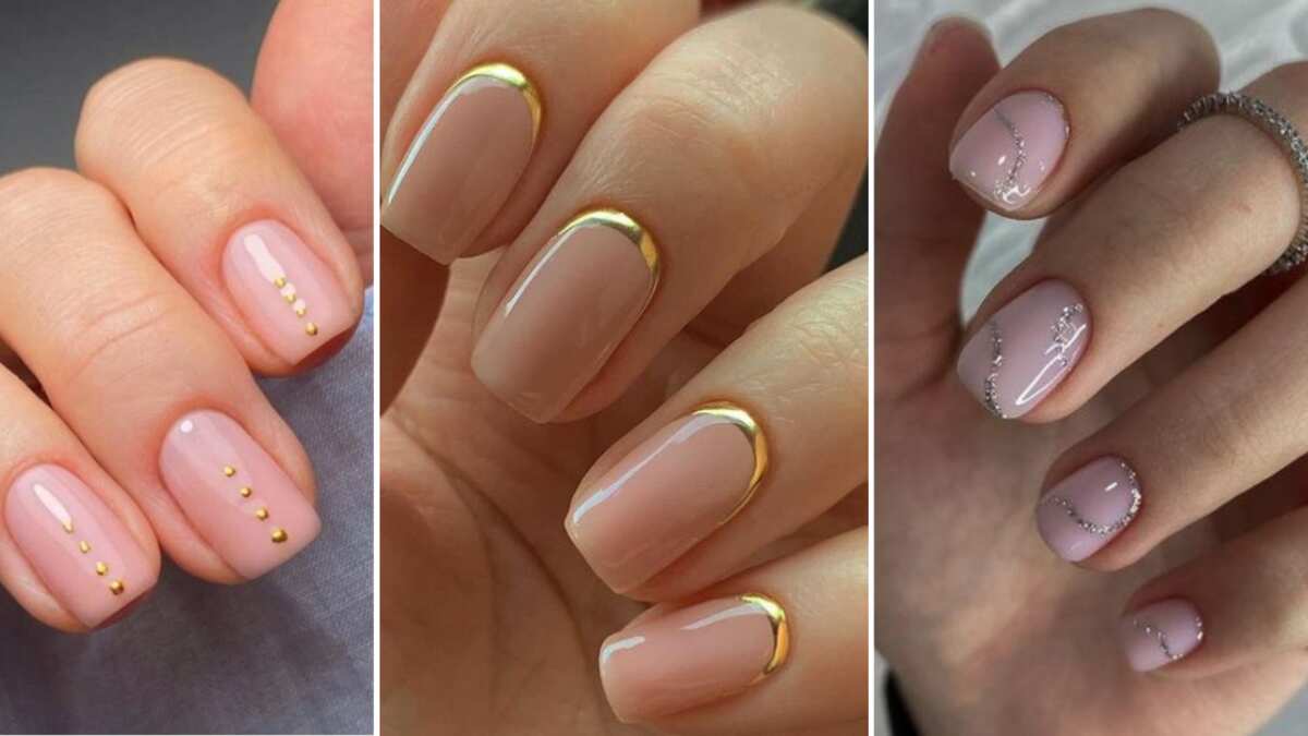 Diseños de uñas sencillas y delicadas para el otoño