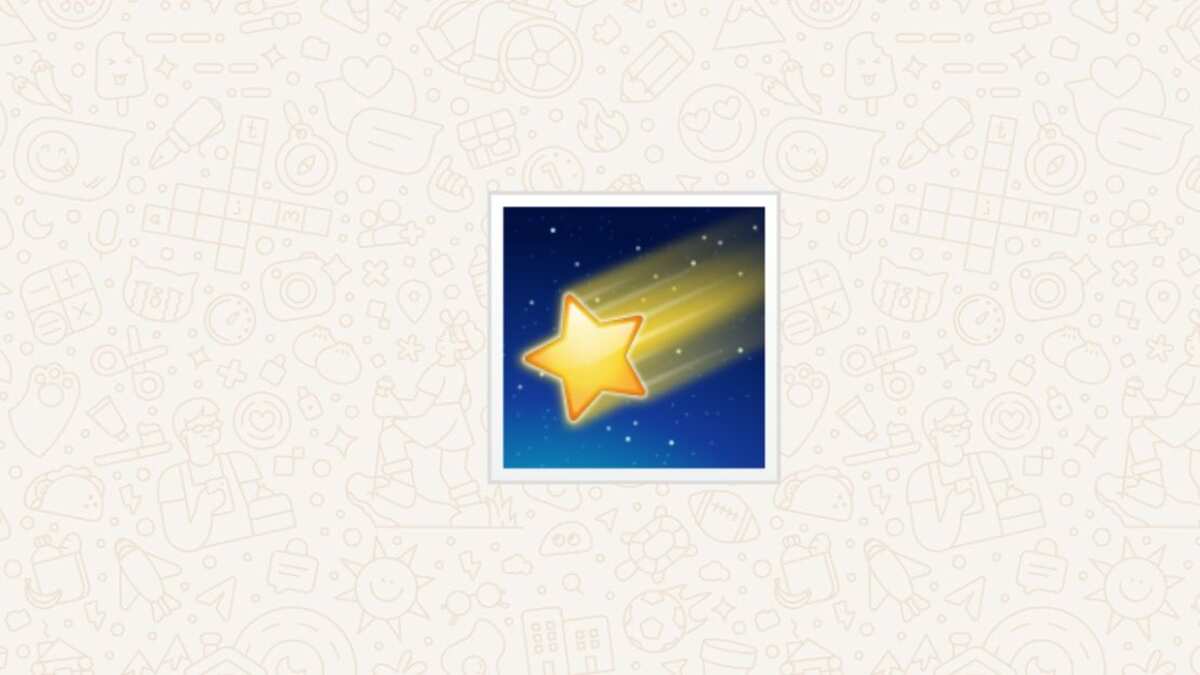 El emoji de estrella fugaz tiene varios usos dentro de WhatsApp