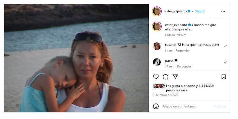 La madre de Ester Expósito es su representante