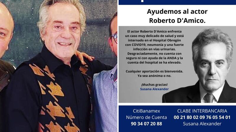 Roberto D'Amico no tiene seguro médico.