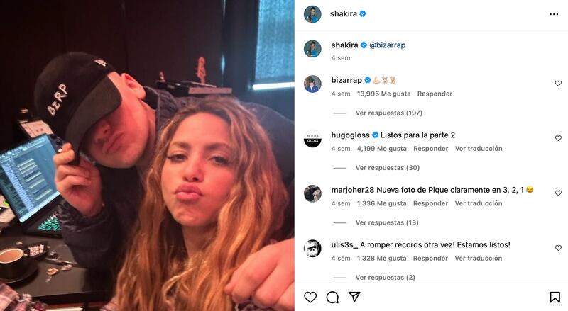 Shakira y Bizarrap
