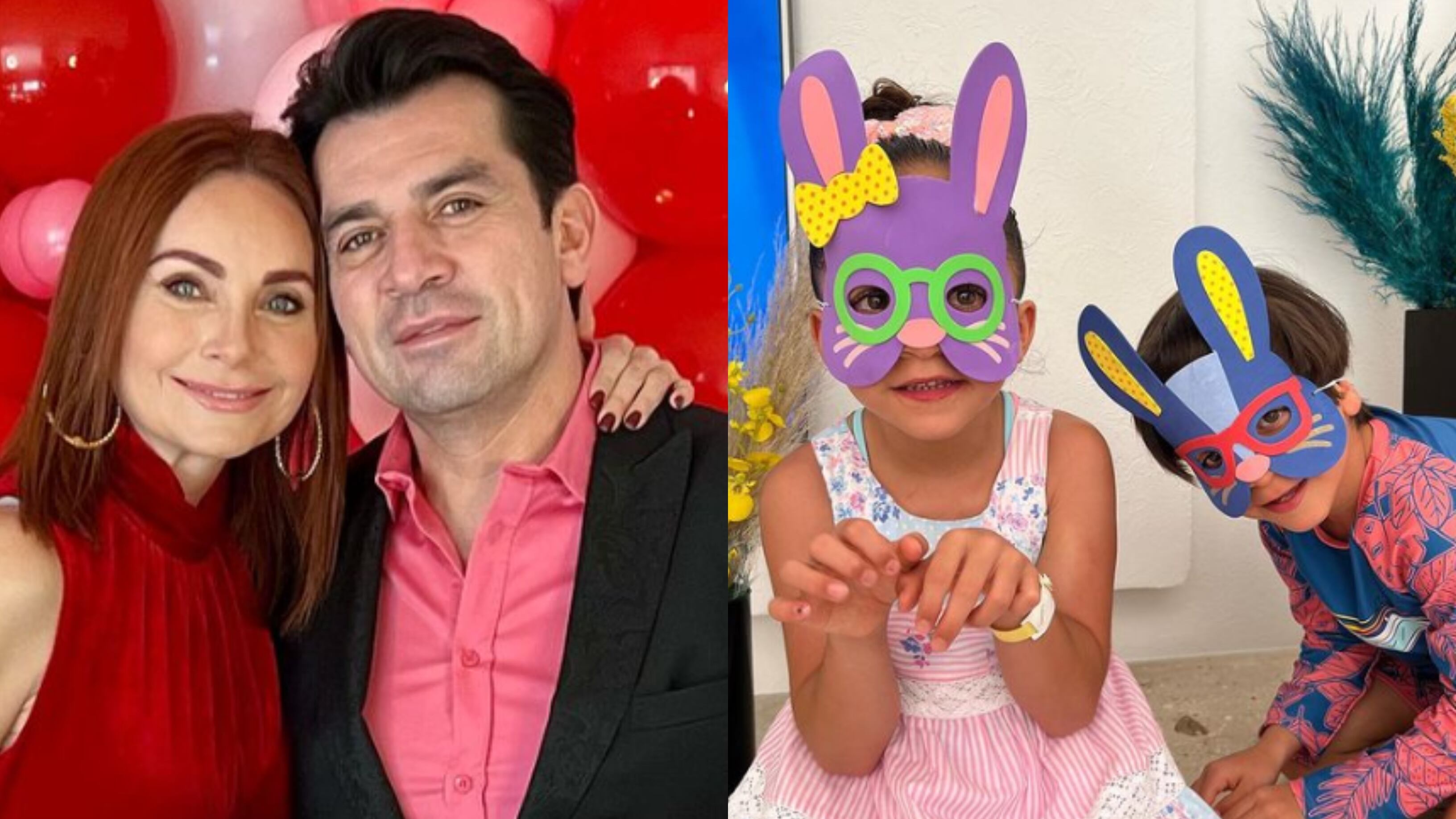 Elizabeth Álvarez y Jorge Salinas han formado una familia unida al lado de sus mellizos