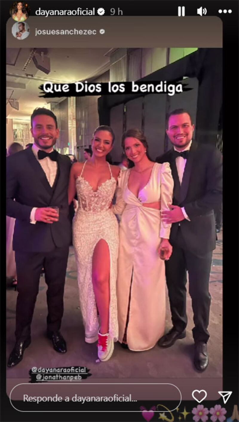 ¡Con zapatos deportivos! Así lució Dayanara Peralta sus dos vestidos de novia en su boda con Jonathan Estrada