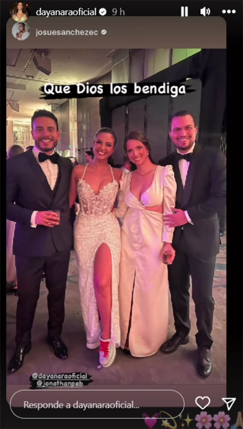 ¡Con zapatos deportivos! Así lució Dayanara Peralta sus dos vestidos de novia en su boda con Jonathan Estrada