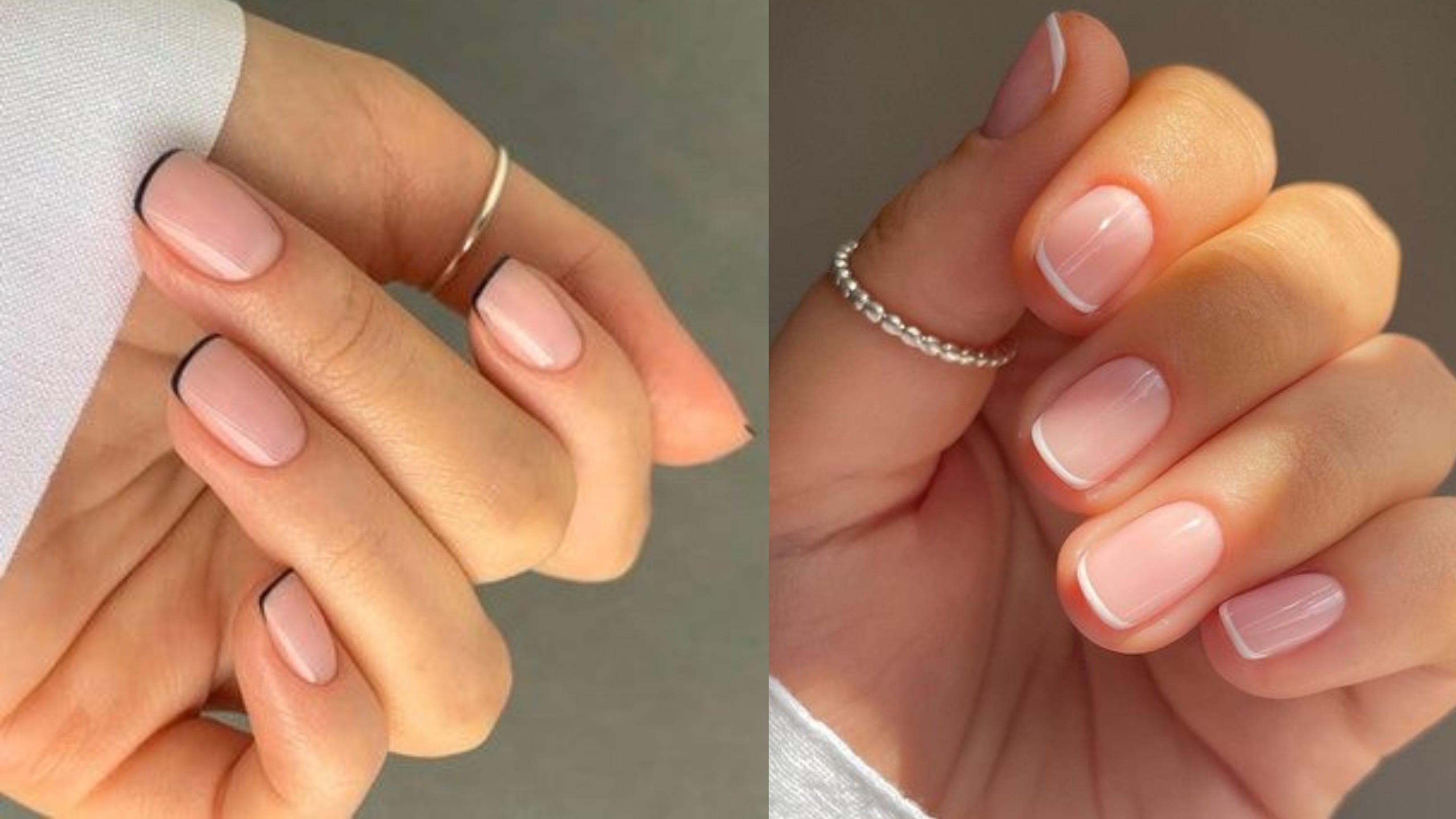 Uñas francesas invisibles