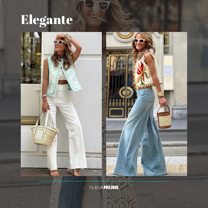 Chalecos boho con jeans